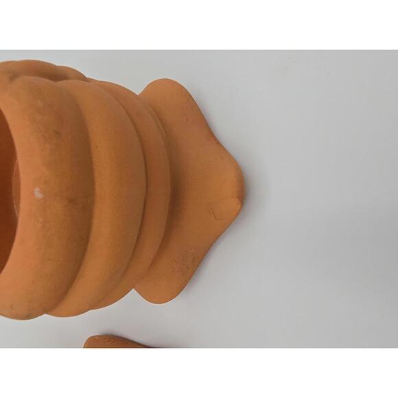 Set of 2 Vintage PartyLite Terracotta Snails Tea Light Candle Holders - Picture 6 of 9